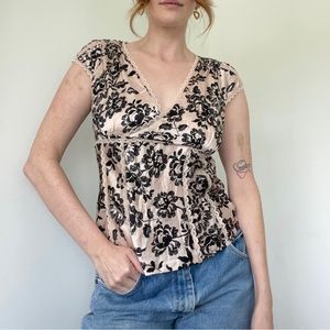 100% silk lace top